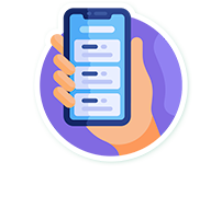 Entre no aplicativo